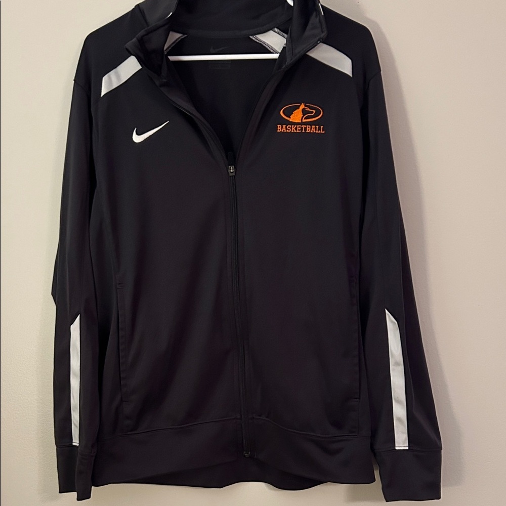 Nike Black and White Basketball Track Jacket